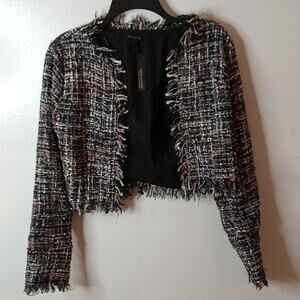 NWT Miss Avenue Junior size Small metallic blazer. Funky Edgy
